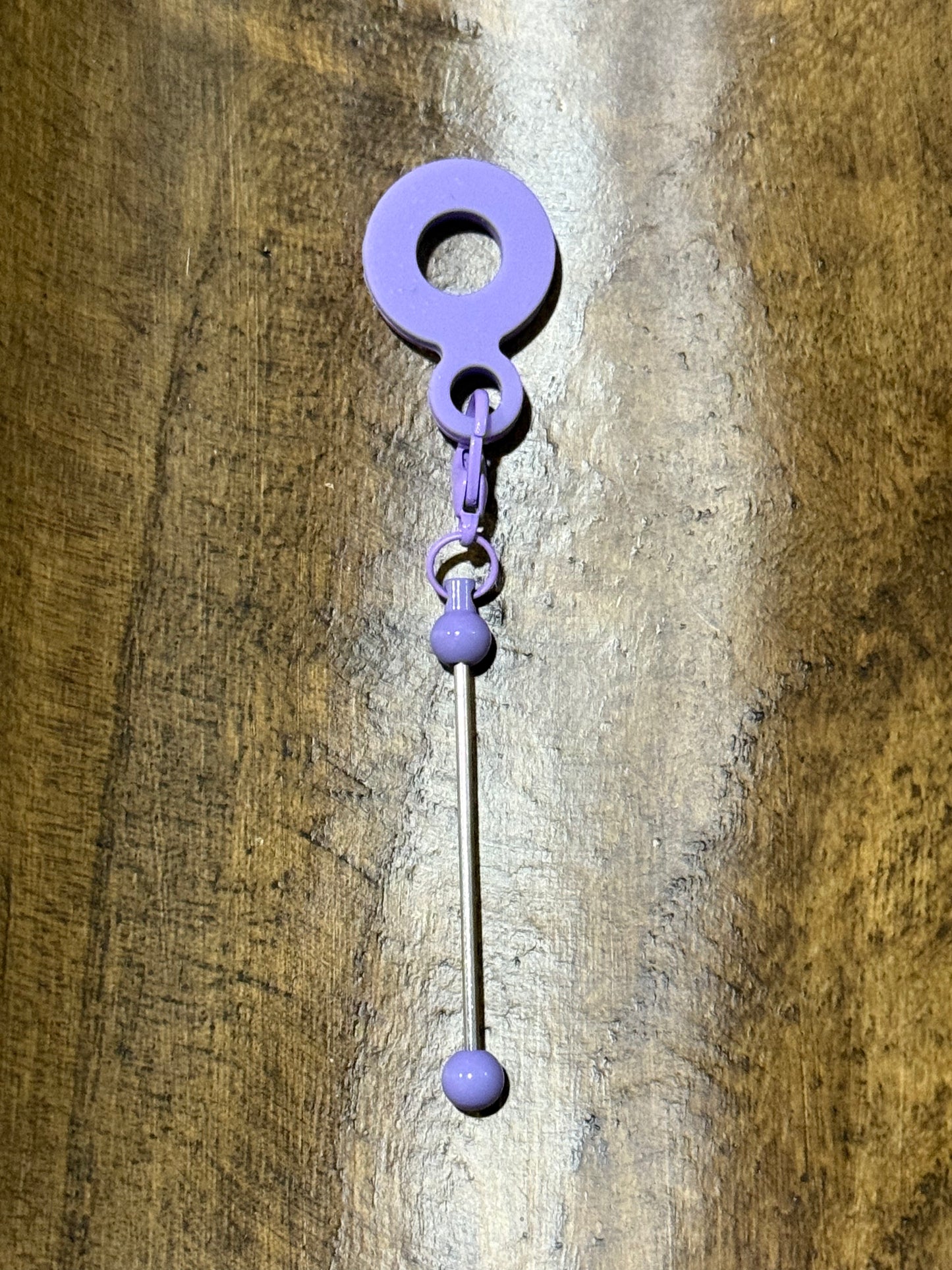 Silicone Blank Bead-able Straw Charm Multiple Color Options