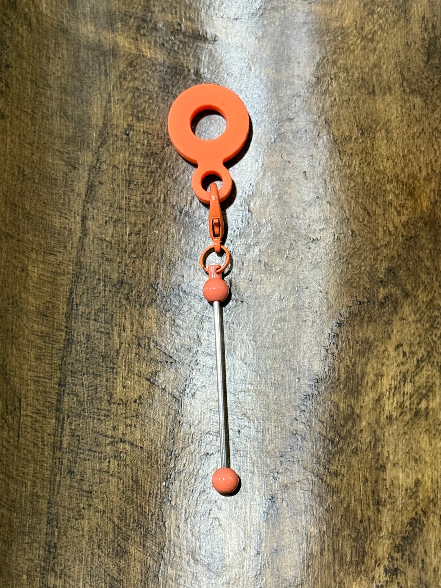 Silicone Blank Bead-able Straw Charm Multiple Color Options