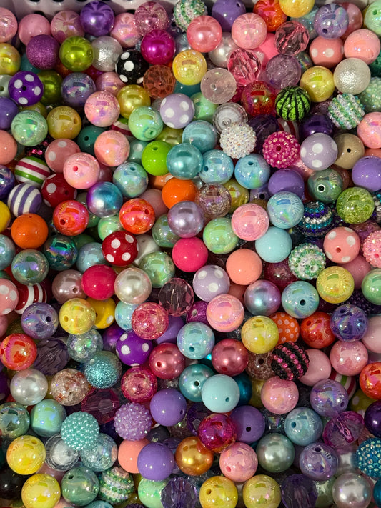 Bead Mix Scoop Rhinestone Pattern Solid Pearl Gems Pen Beading Jewelry Making Keychain Making