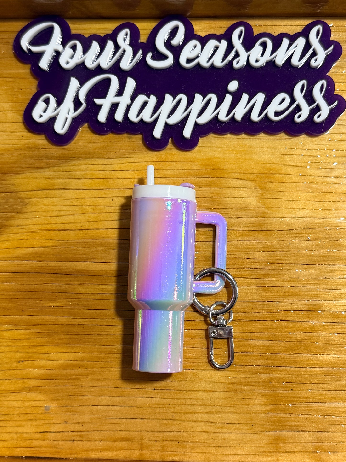 Create Happiness Mini Tumbler Charm Blanks – UVDTF DIY Cup Charms | Four Seasons of Happiness Pastel Collection