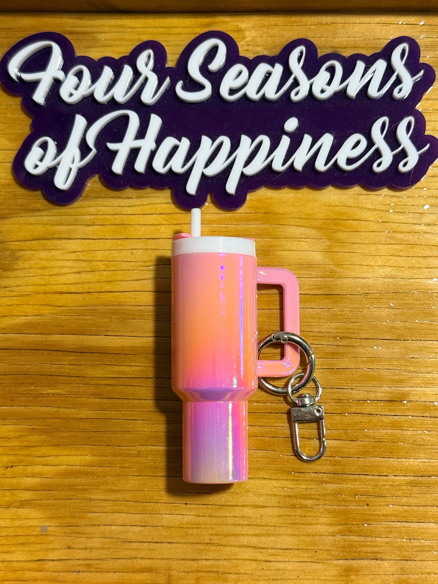 Create Happiness Mini Tumbler Charm Blanks – UVDTF DIY Cup Charms | Four Seasons of Happiness Pastel Collection