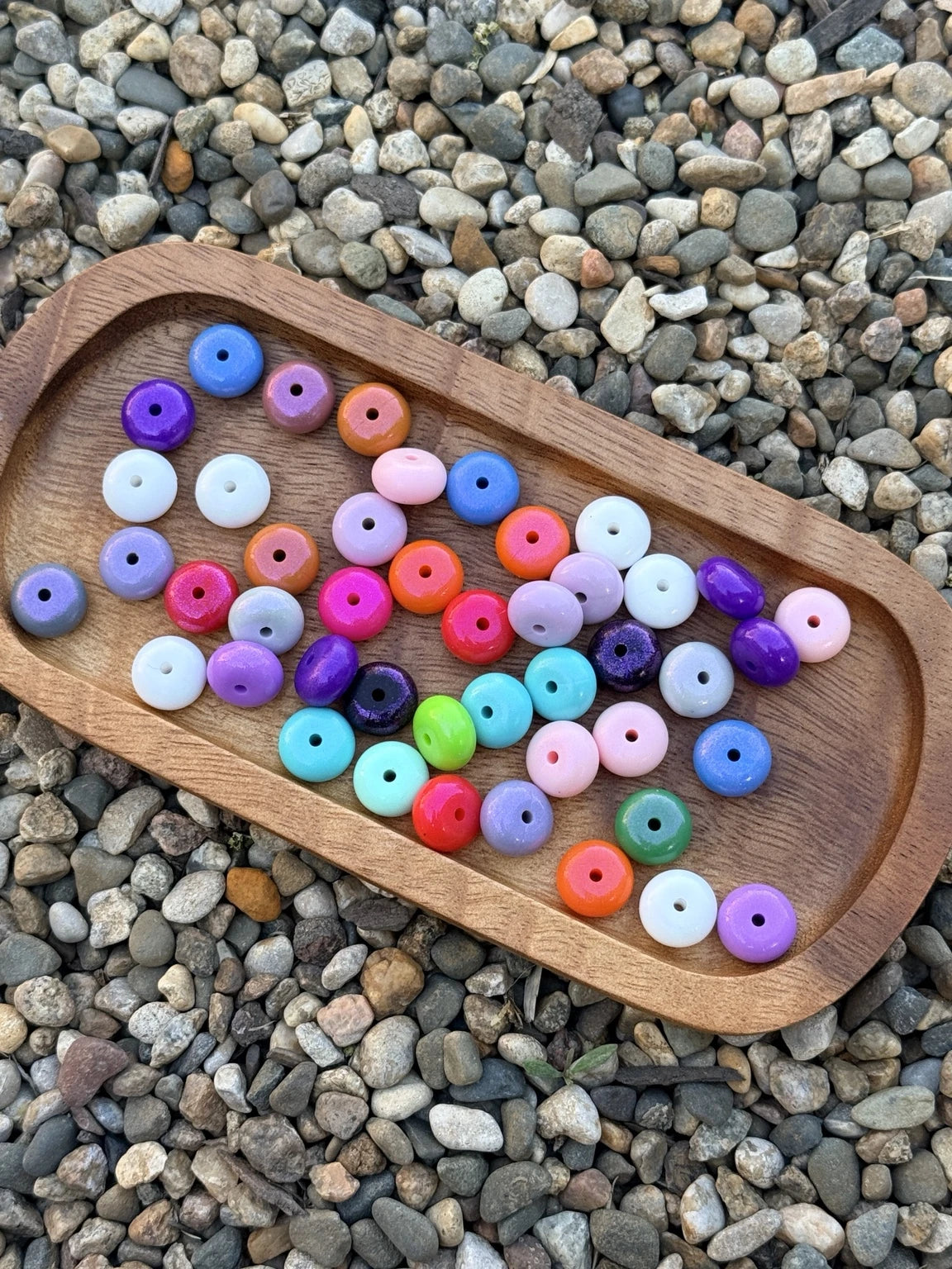 14mm opal abacus spacer beads mixed colors 20 count bag for silicone bead crafts FSOH