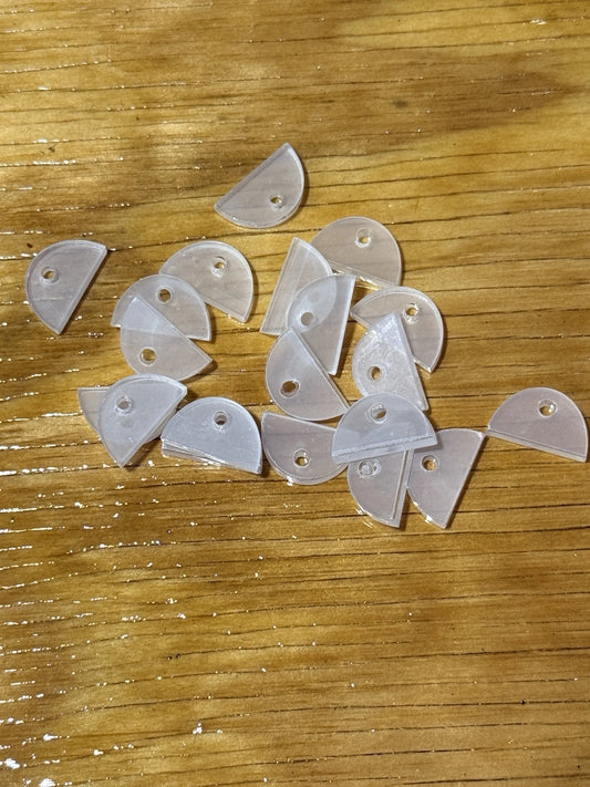 FSOH clear silicone bead adapters 20 count for beadable pens, bracelets and DIY jewelry making